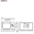 SIEMENS SIMATIC KP1200 COMFORT PANEL 12" - 6AV2124-1MC01-0AX0