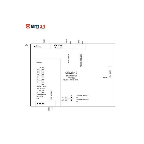 SIEMENS SINAMICS G120 CU240E-2 STEUEREINHEIT - 6SL3244-0BB12-1BA1